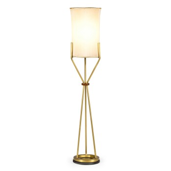 Circular Brass Floor Lamp