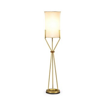 Circular Brass Floor Lamp