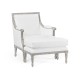 Country Greige Footstool