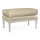 Country Greige Footstool