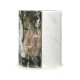 Circular Two-Piece Yin Yang Faux White & Black Marble Drinks Table