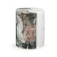 Circular Two-Piece Yin Yang Faux White & Black Marble Drinks Table