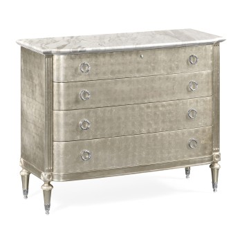 Silver Espresso Chest of Drawers