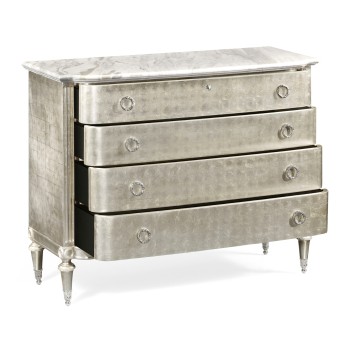 Silver Espresso Chest of Drawers
