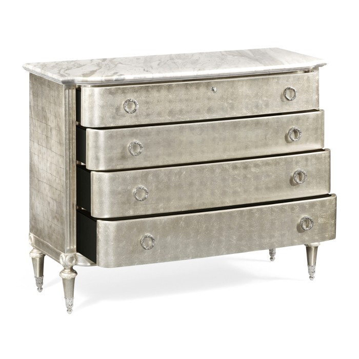 Silver Espresso Chest of Drawers