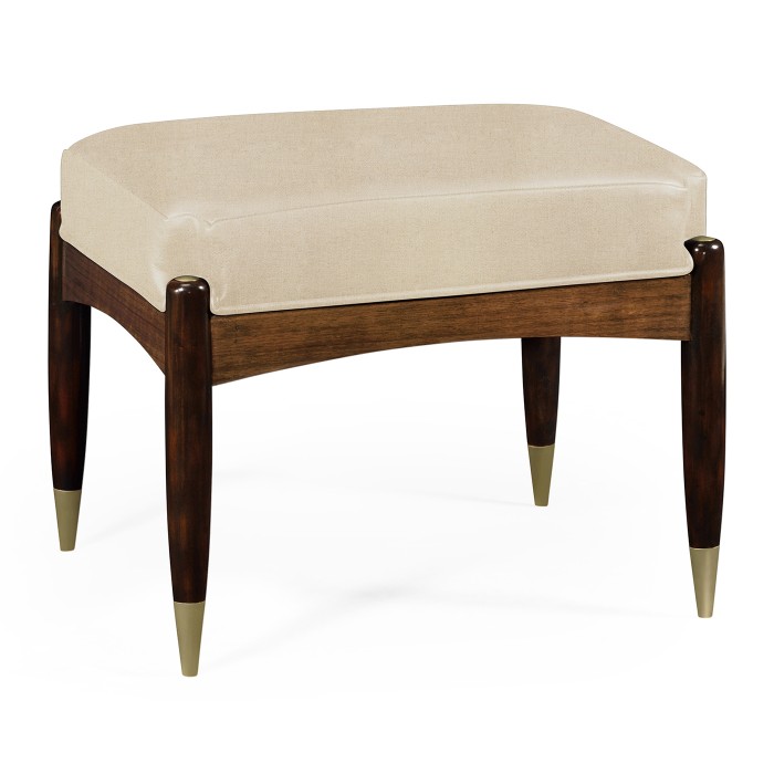 Contemporary Hyedua & Ebonised Stool