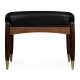 Contemporary Hyedua & Ebonised Stool