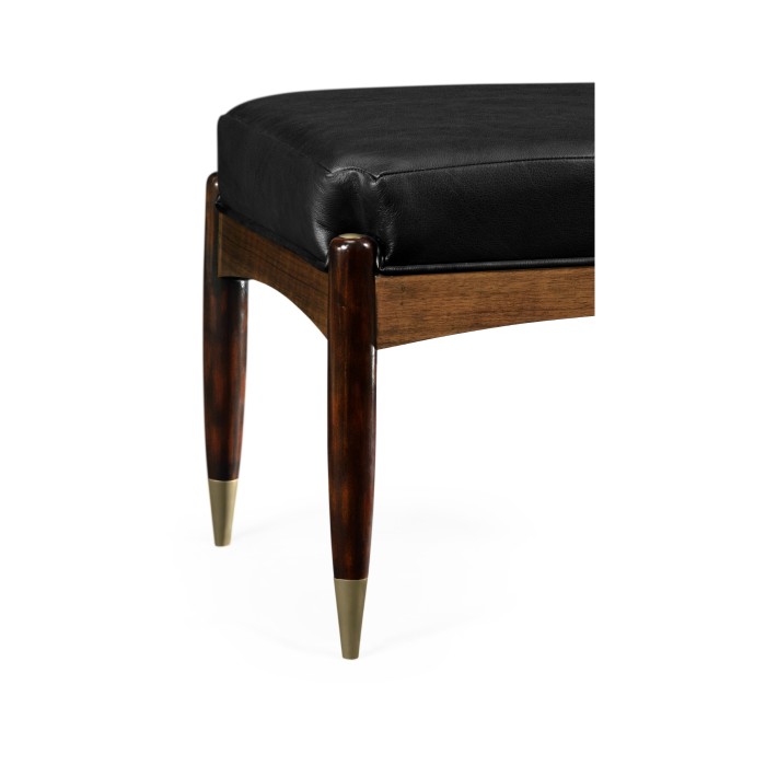 Contemporary Hyedua & Ebonised Stool
