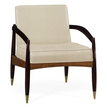 Contemporary Hyedua & Ebonised Occasional Chair