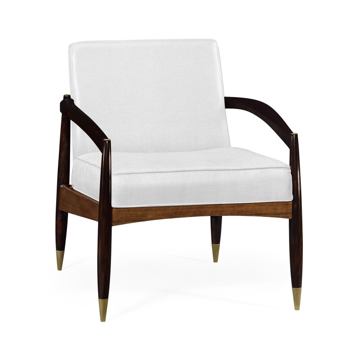 Contemporary Hyedua & Ebonised Occasional Chair