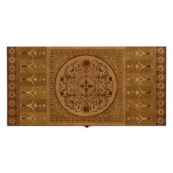 Floral Marquetry Backgammon Board
