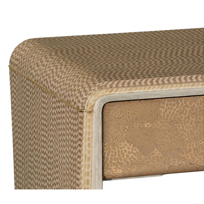 Brown Italian layer end table