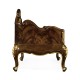 Bedroom Bench with Gilded Carving