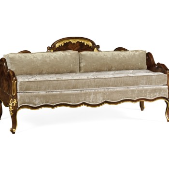Bedroom Bench with Gilded Carving