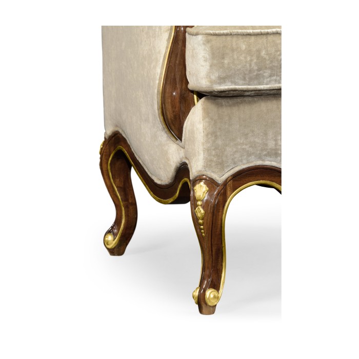 Bergère Arm Chair with Gilded Carving