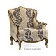 Bergère Arm Chair with Gilded Carving