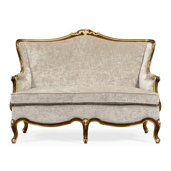Bergère Two Seater Sofa with Gilded Carving