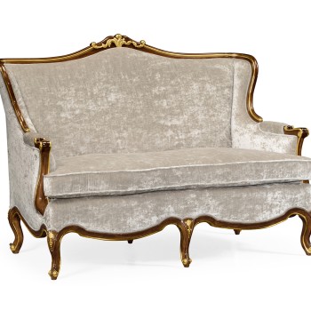 Bergère Two Seater Sofa with Gilded Carving