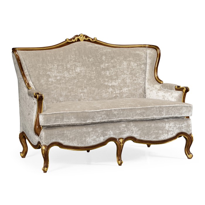 Bergère Two Seater Sofa with Gilded Carving