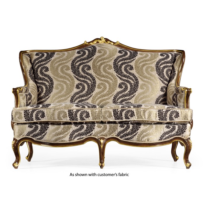 Bergère Two Seater Sofa with Gilded Carving