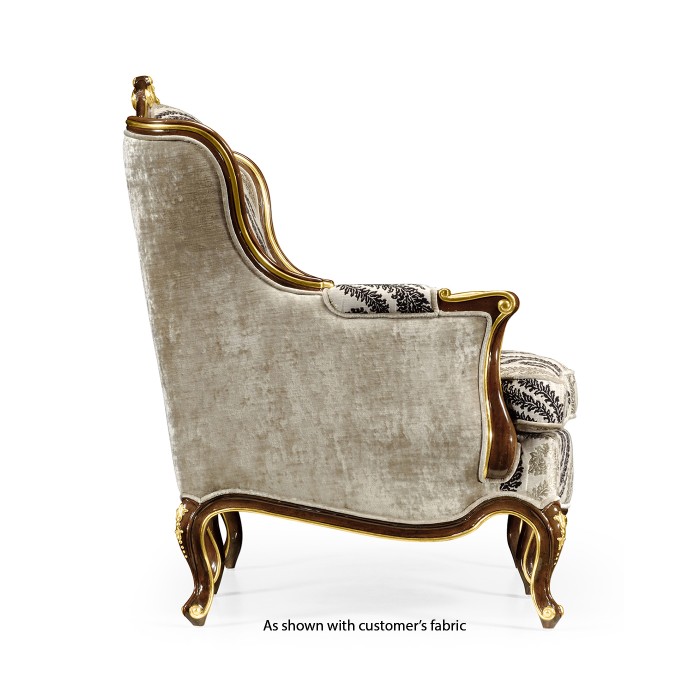 Bergère Two Seater Sofa with Gilded Carving