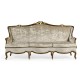 Bergère Three Seater Sofa with Gilded Carving