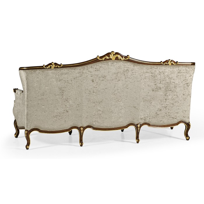 Bergère Three Seater Sofa with Gilded Carving
