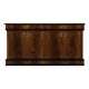 Regency mahogany sideboard with brass handles