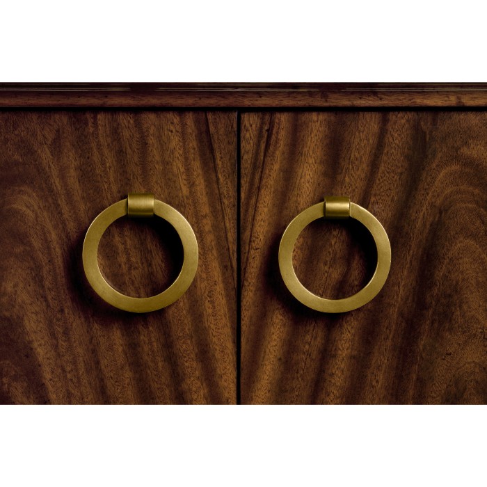 Regency mahogany sideboard with brass handles
