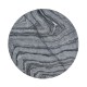 Round Geometic Brass Coffee Table with a Grey Marble Top