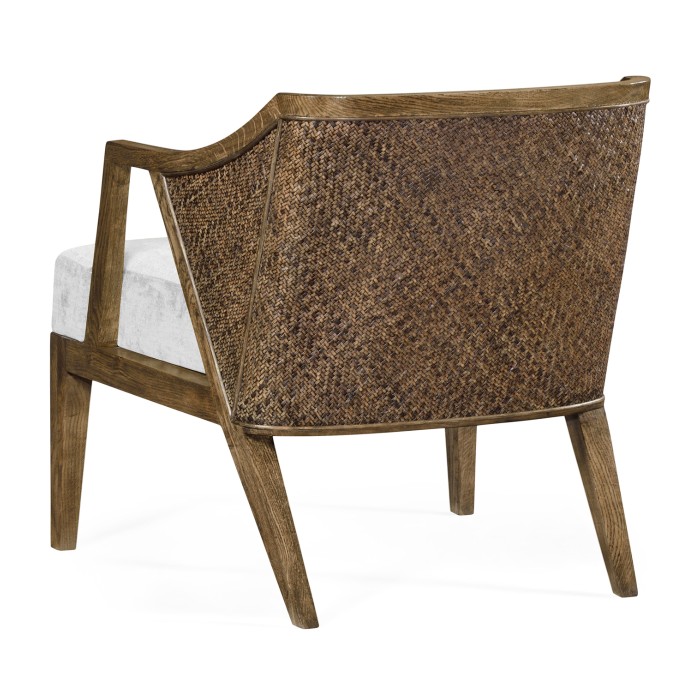 Langkawa Oak & Rattan Occasional Chair