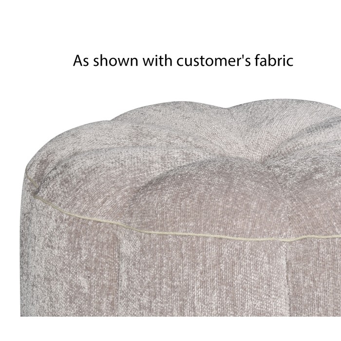 Langkawi Walnut Circular Ottoman