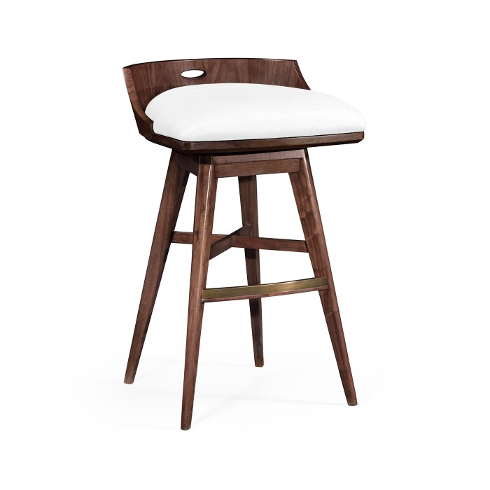 Langkawi Natural Walnut Bar Stool