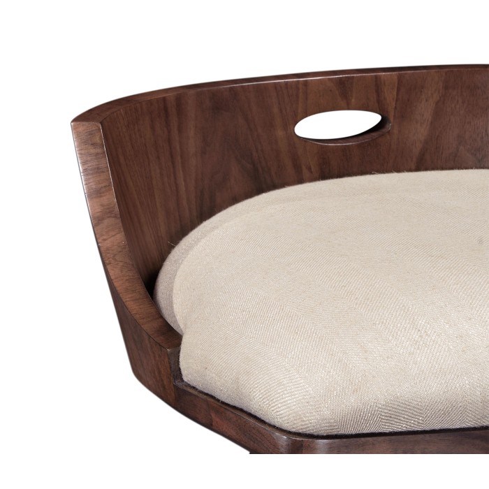 Langkawi Natural Walnut Bar Stool