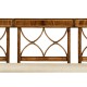 Regency Walnut Three Seater Bench
