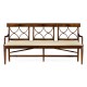 Buckingham Three Seater Mahogany Bench
