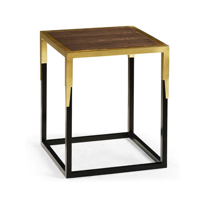 Square Natural Walnut Tray Table