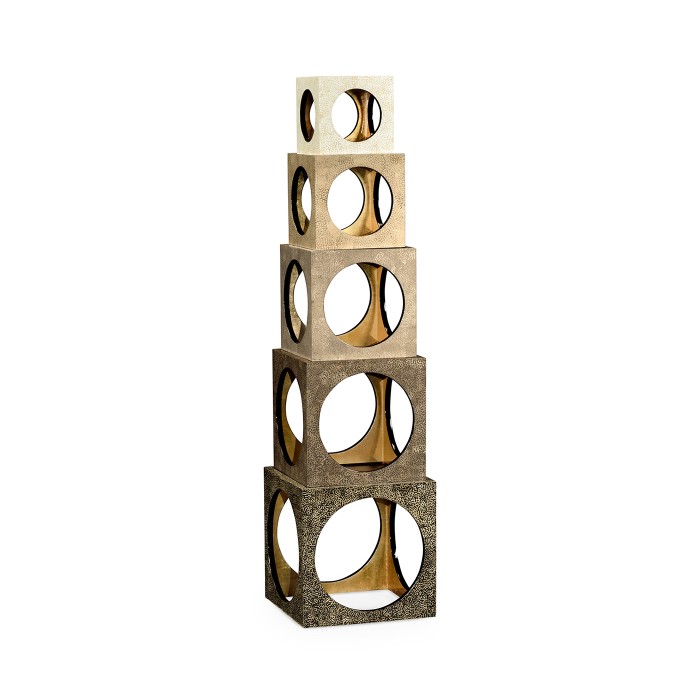 Eggshell Cube Nesting Tables