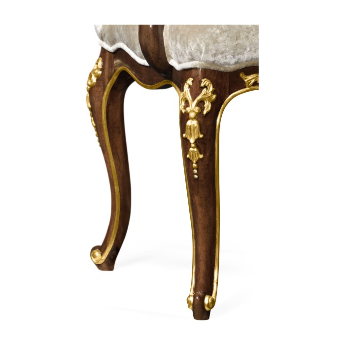 Dining Arm Chair with Gilt Carved Detailing