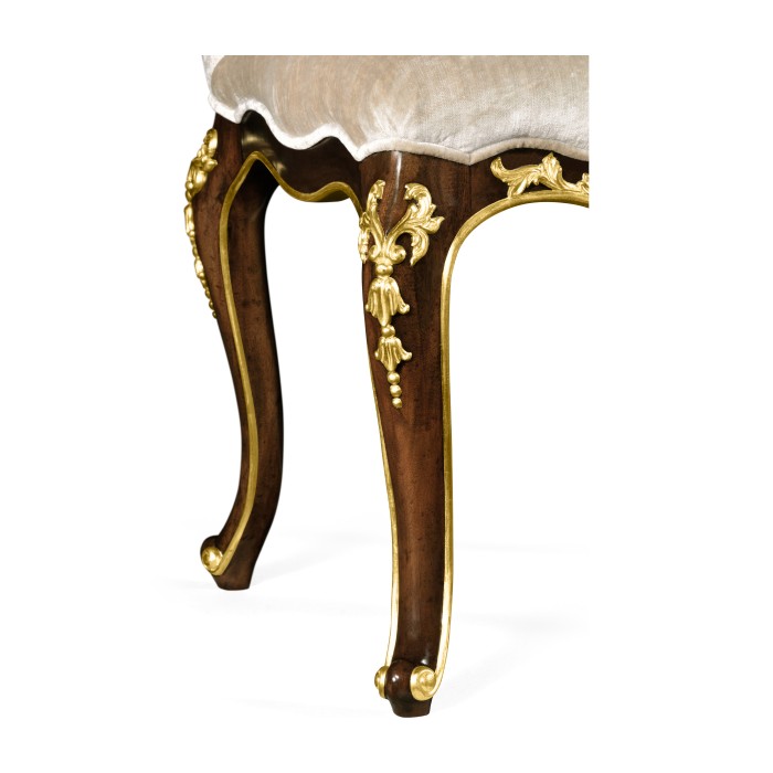 Dining Side Chair with Gilt Carved Detailing