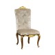 Dining Side Chair with Gilt Carved Detailing