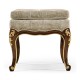 Dressing Stool with Gilt Carved Detailing