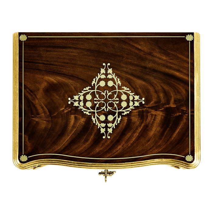Mahogany & Gilded Jewellery Collectors Cabinet