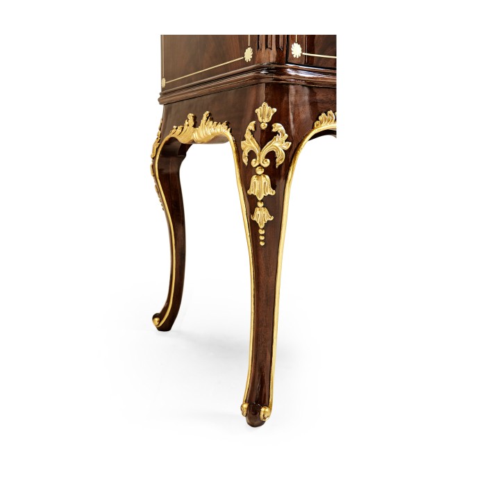 Mahogany & Gilded Jewellery Collectors Cabinet