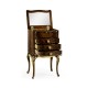 Mahogany & Gilded Jewellery Collectors Cabinet