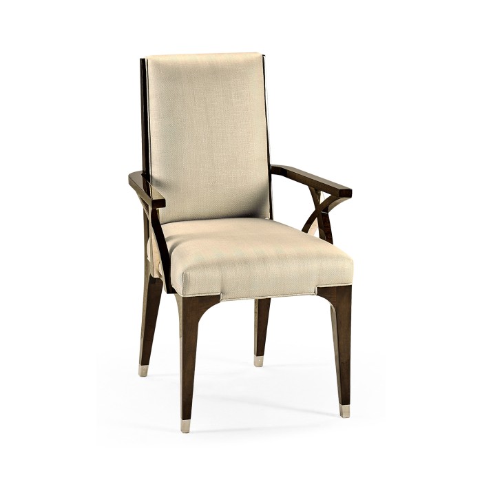 Black Eucalyptus Dining Arm Chair