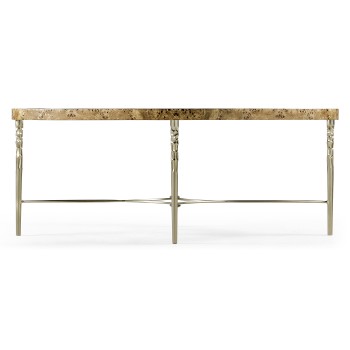Fulgurite Golden Amber Cocktail Table