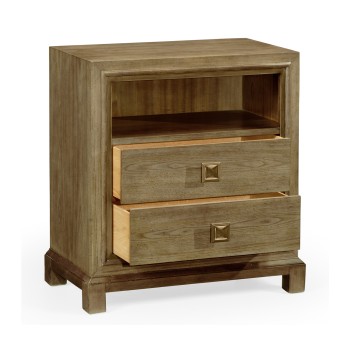 Nightstand in light grey chestnut