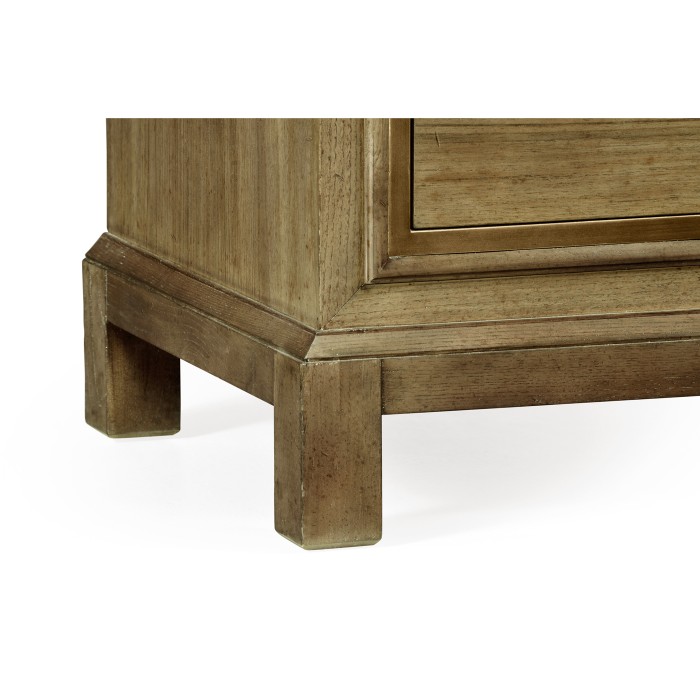 Large chest of drawers in light grey chestnut