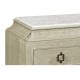 Greyed Oak Chest of Drawers with Marble Top